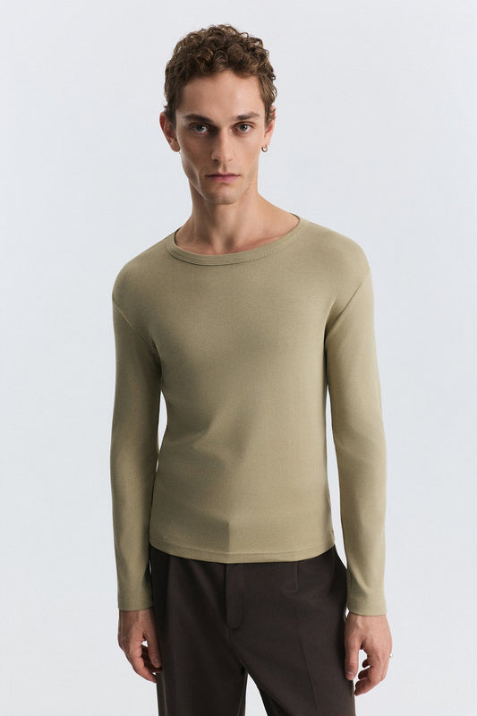 Cotton Long-Sleeve T-Shirt