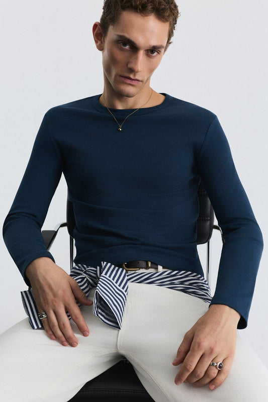 Cotton Long-Sleeve T-Shirt