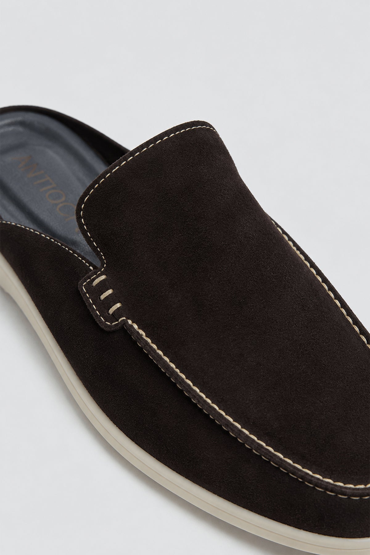 Thick-Soled 100% Suede Sabot