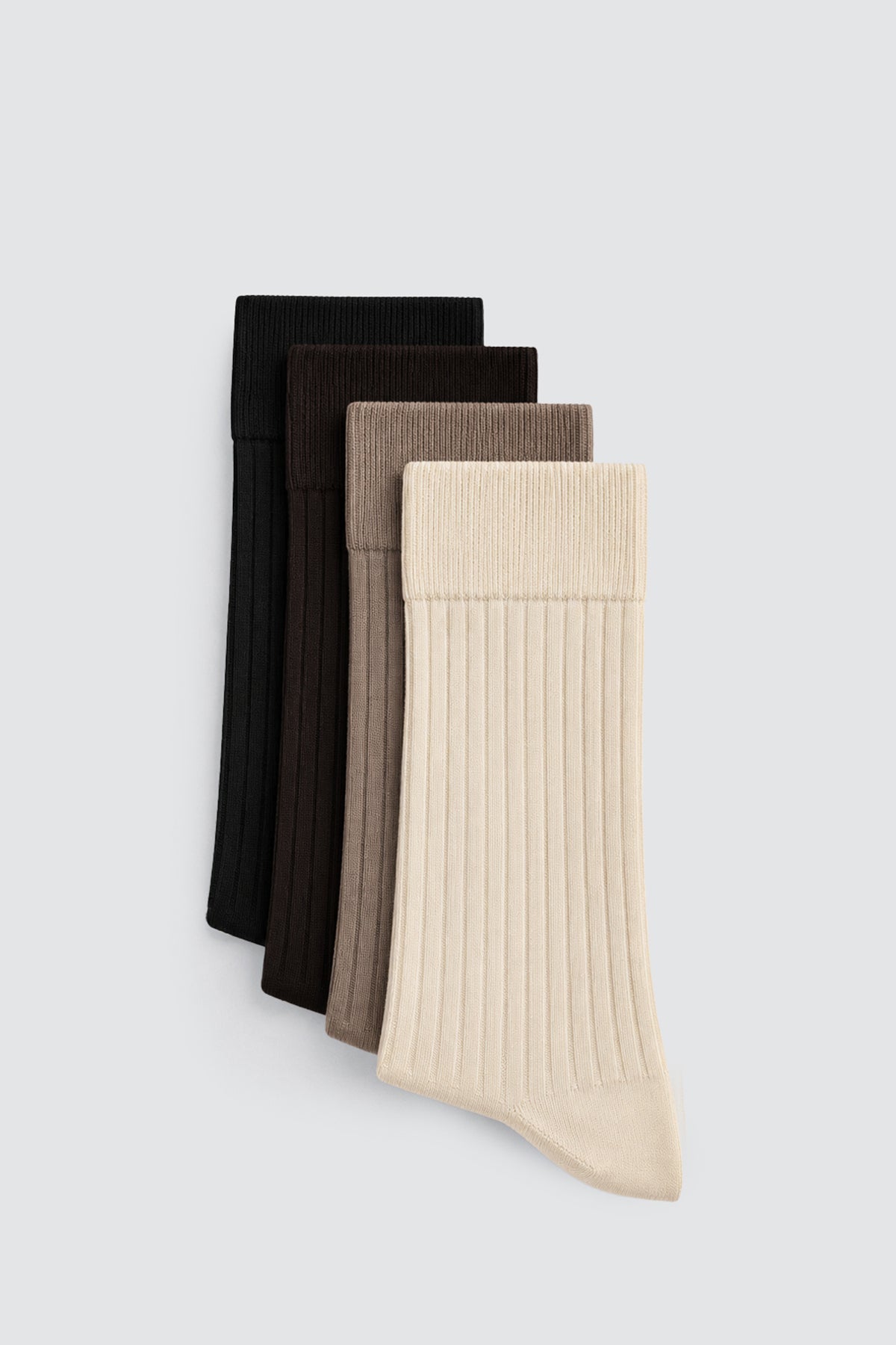 Multicolored Ribbed Socks