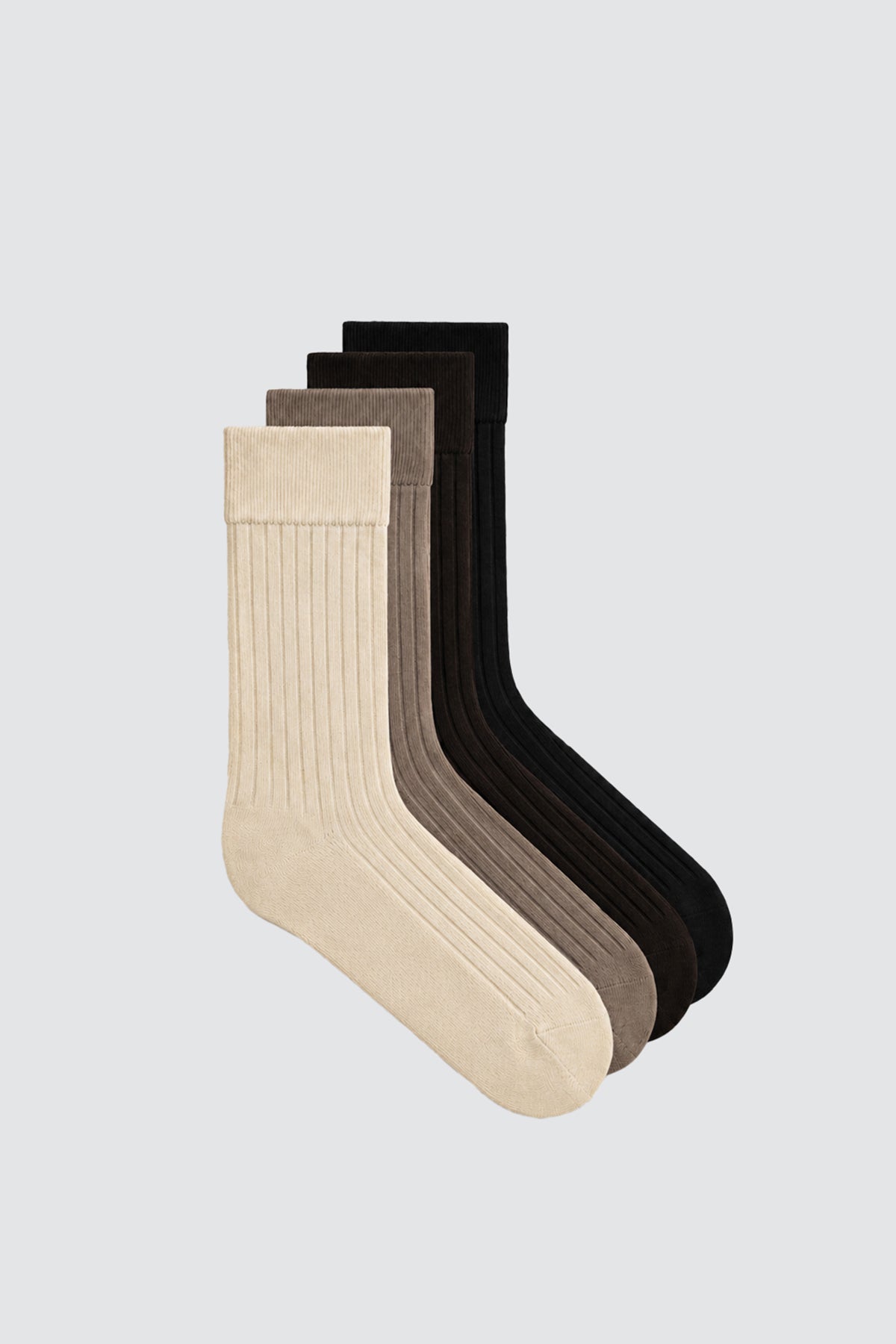 Multicolored Ribbed Socks