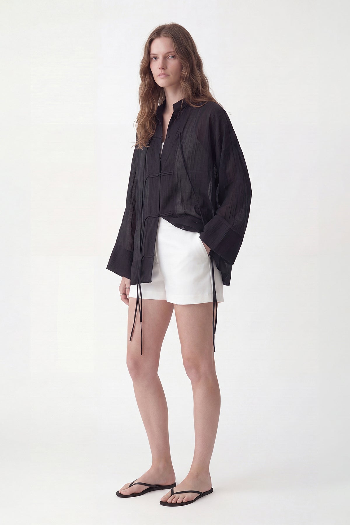 Embellished Button-Down Shirt