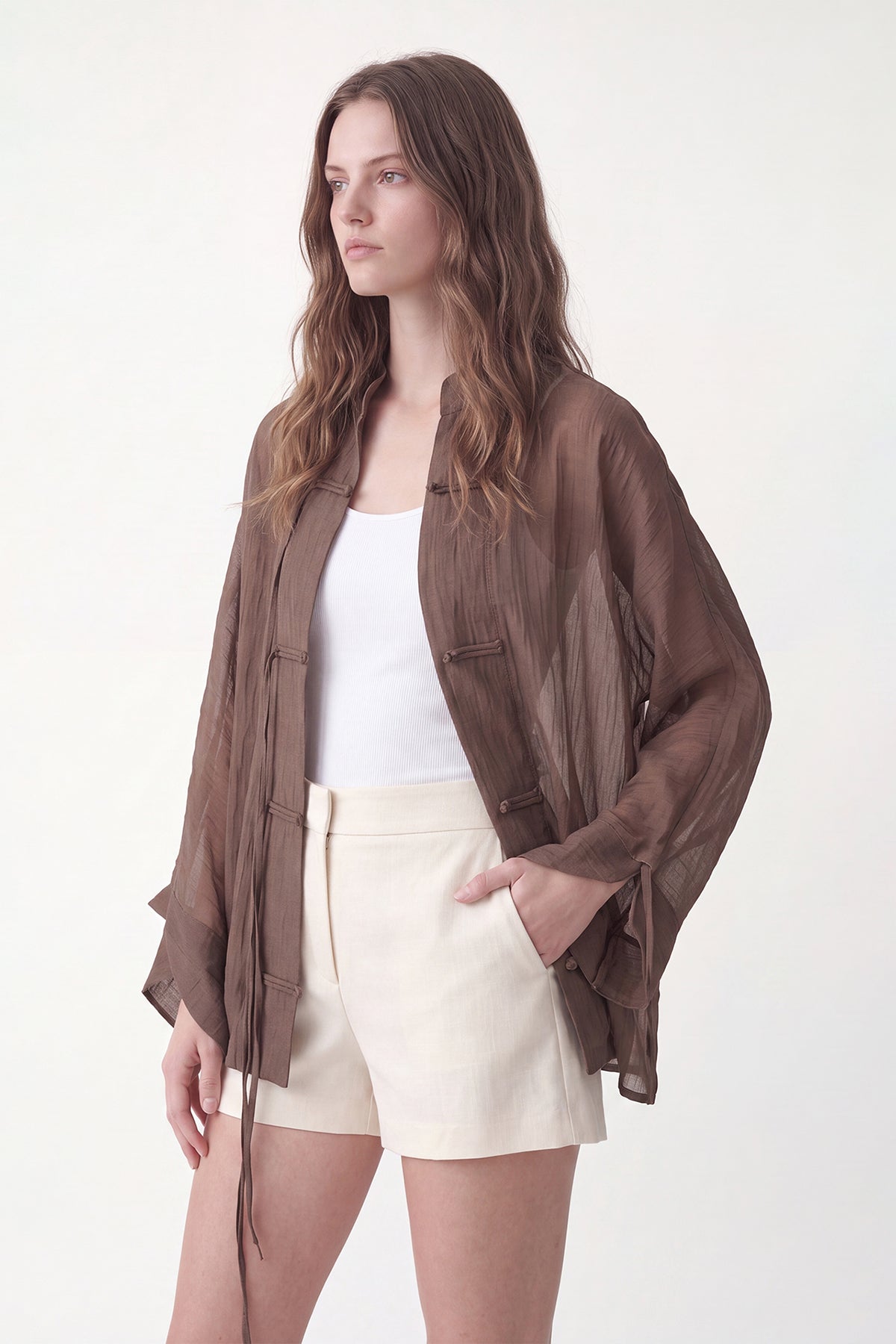 Embellished Button-Down Shirt