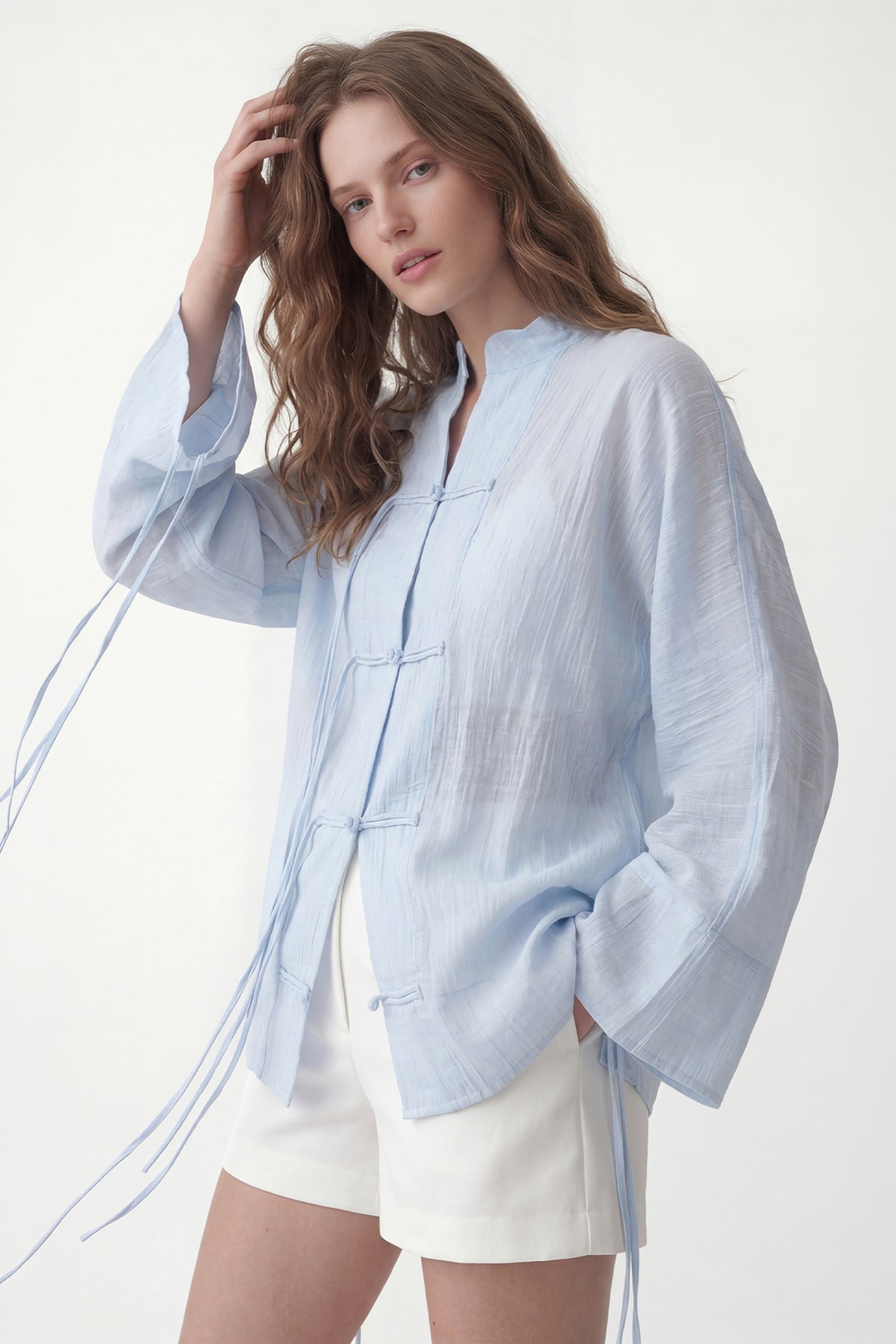 Embellished Button-Down Shirt