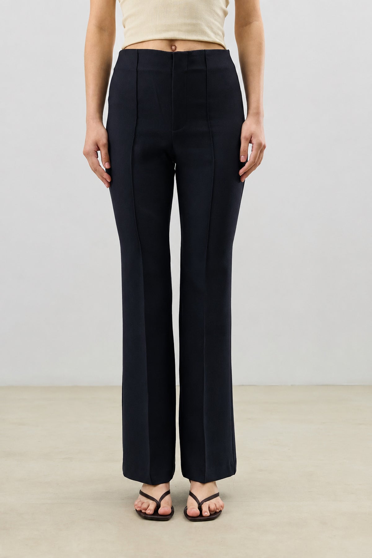 High-Waisted Straight-Leg Women's Pants