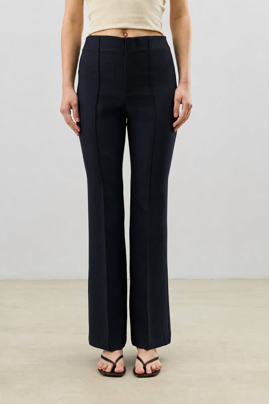 High-Waisted Straight-Leg Women's Pants