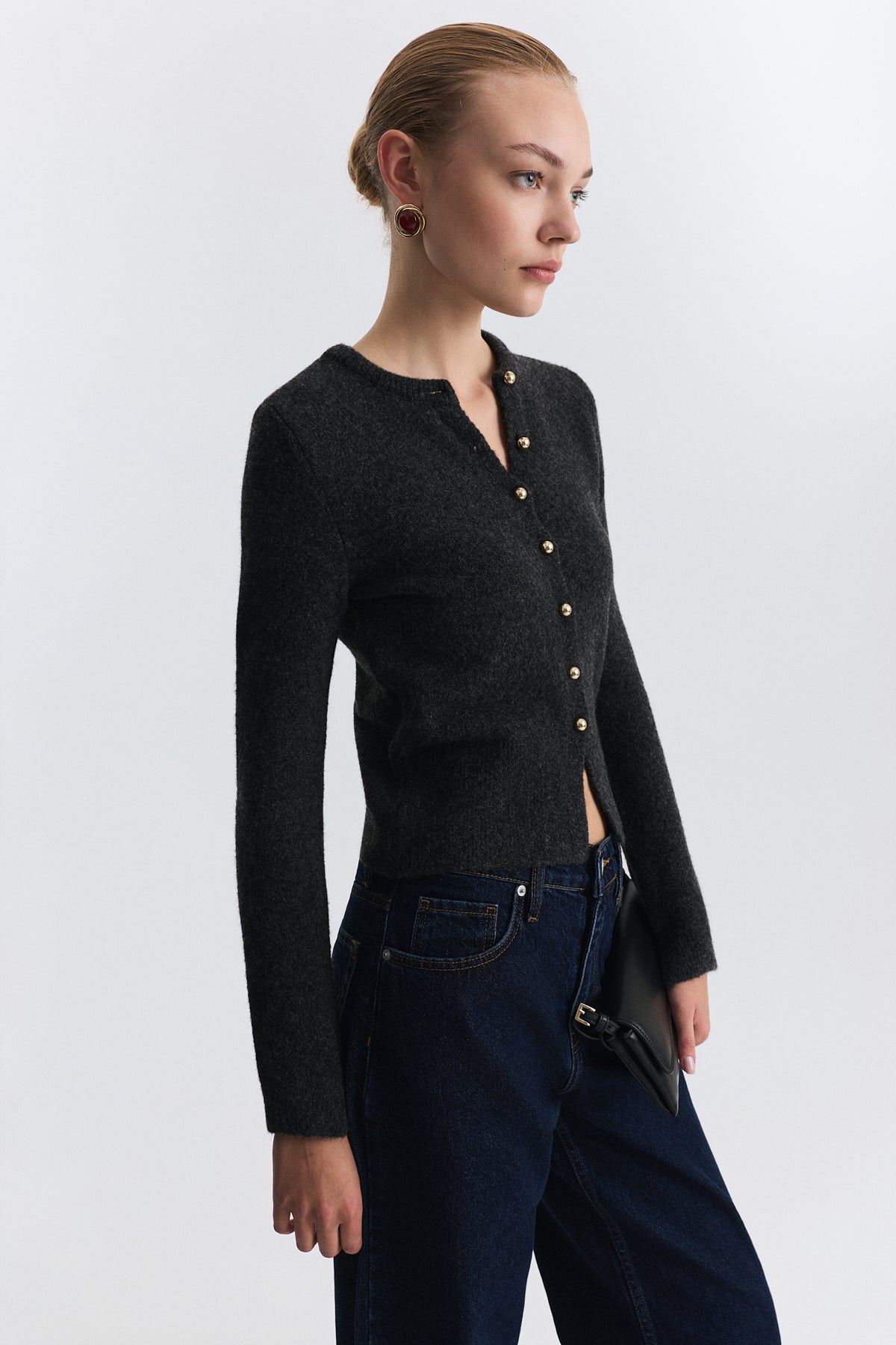 Soft-Textured Cardigan
