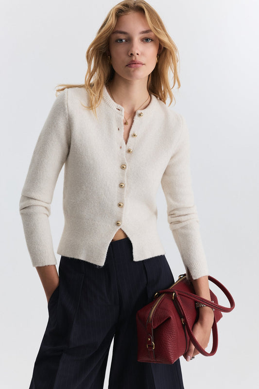 Soft-Textured Cardigan
