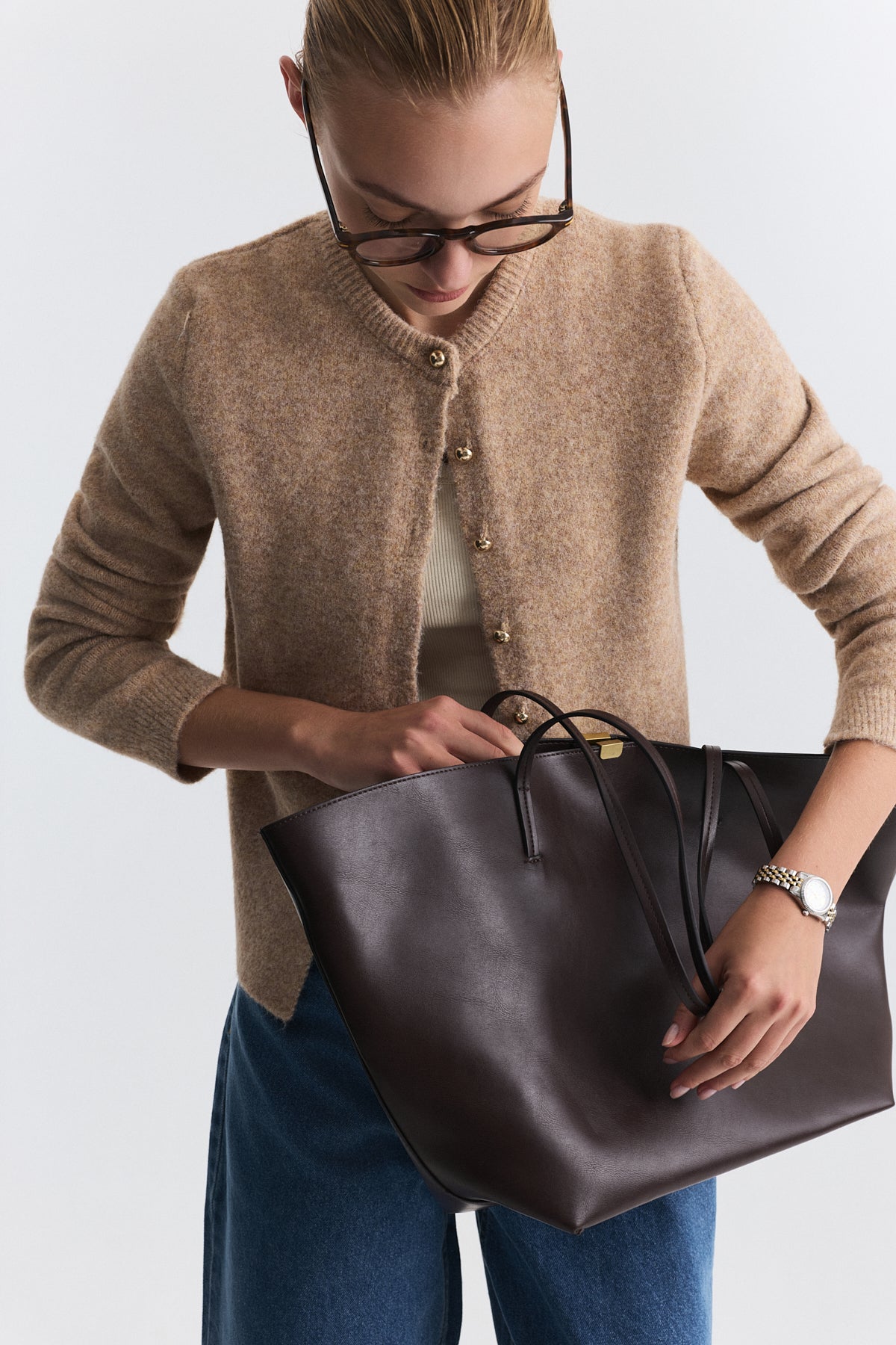 Soft-Textured Cardigan