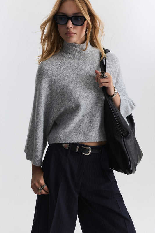 Bat-Sleeve Sweater