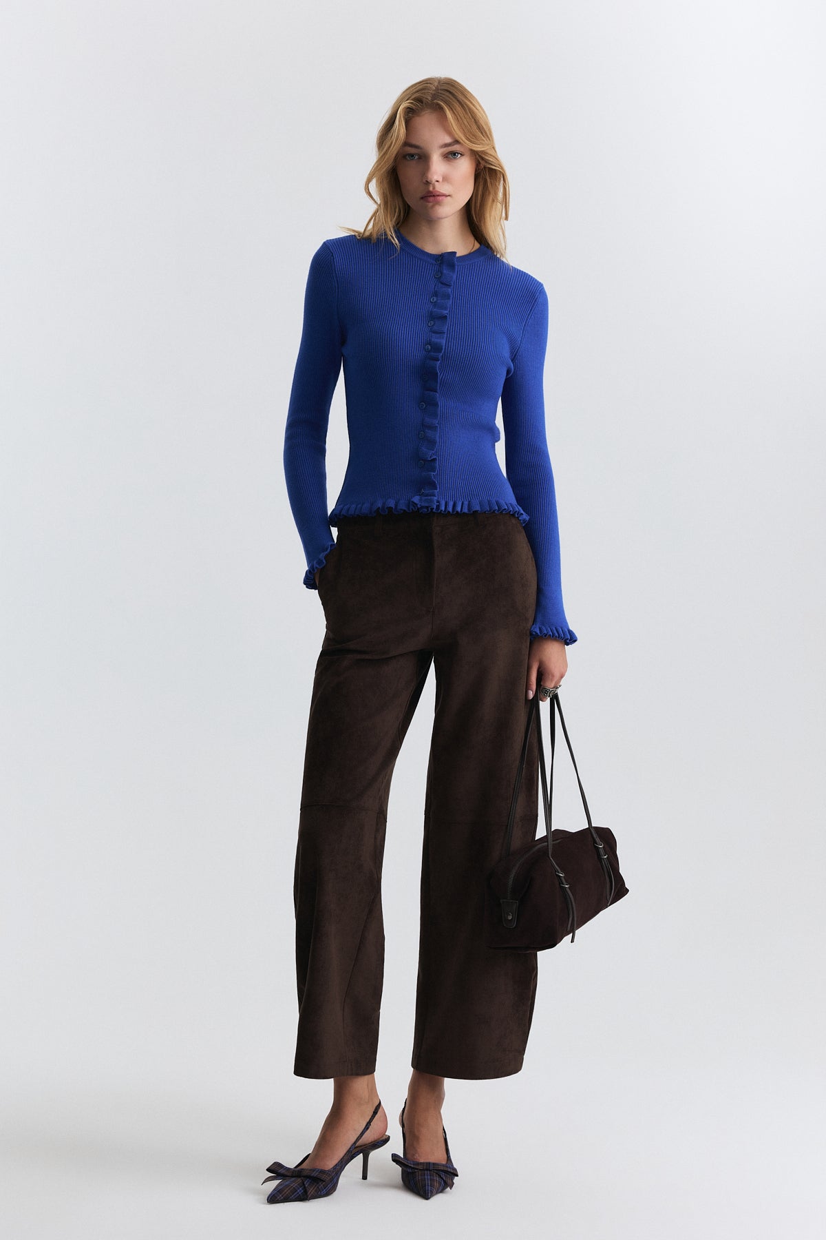 Sweater with Ruffled Details