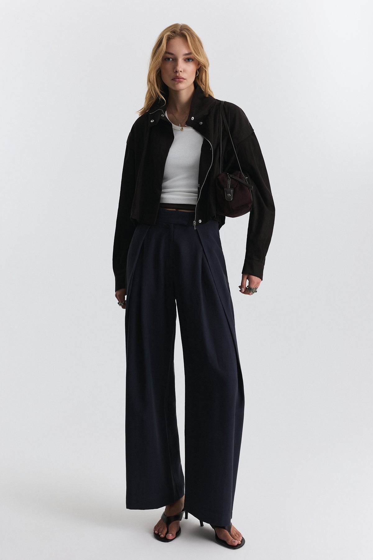 Stand-Up Collar Bomber Jacket