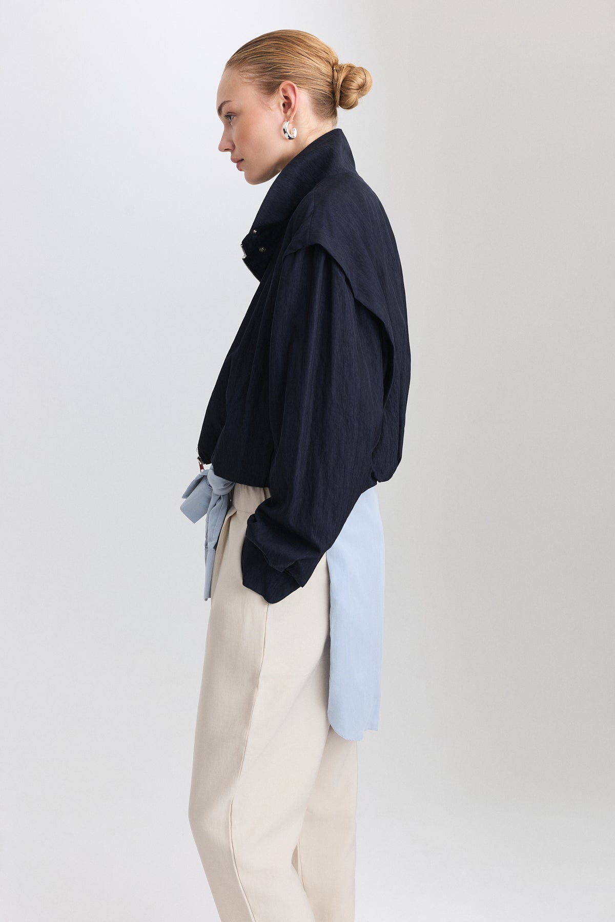 Stand-Up Collar Bomber Jacket