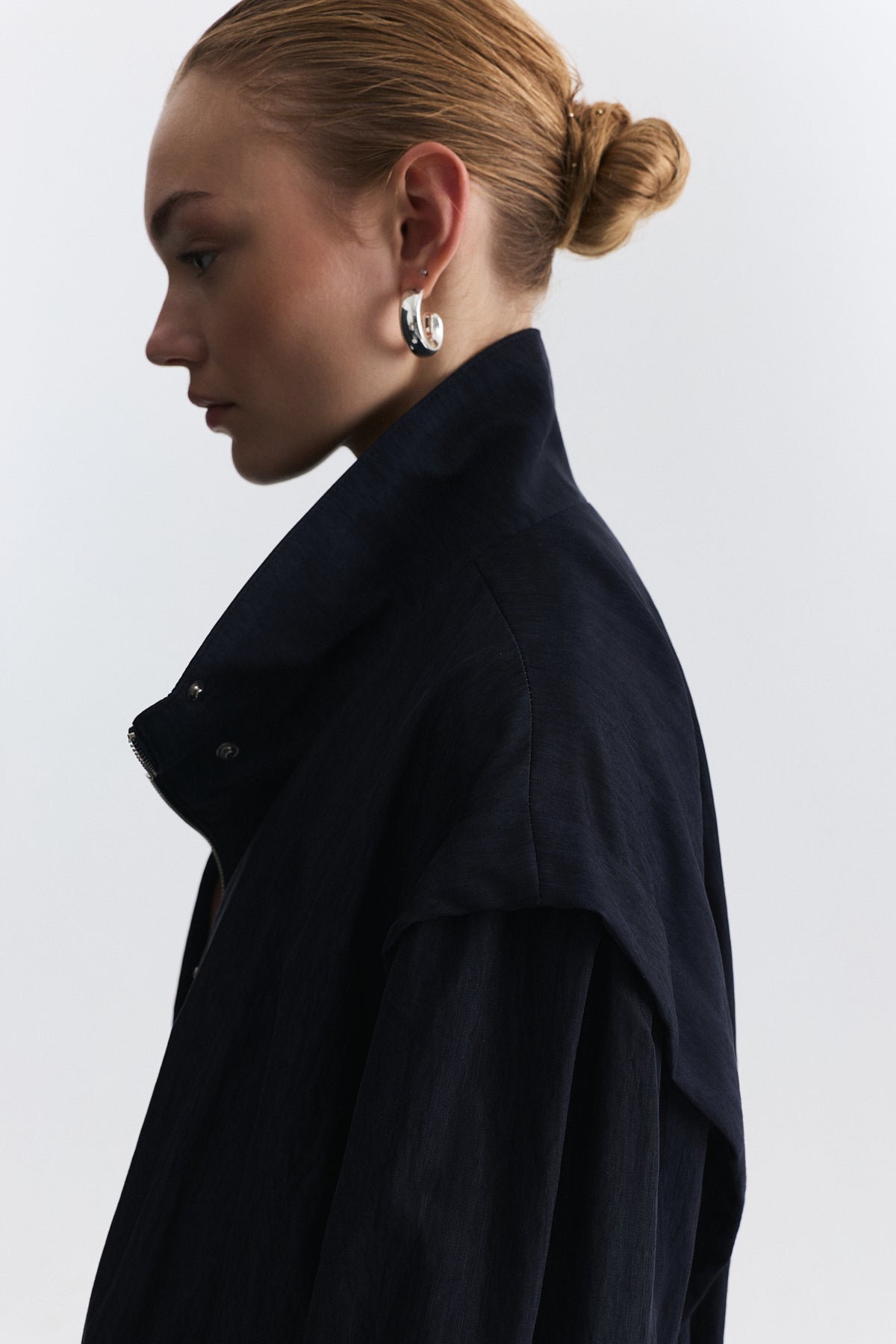 Stand-Up Collar Bomber Jacket