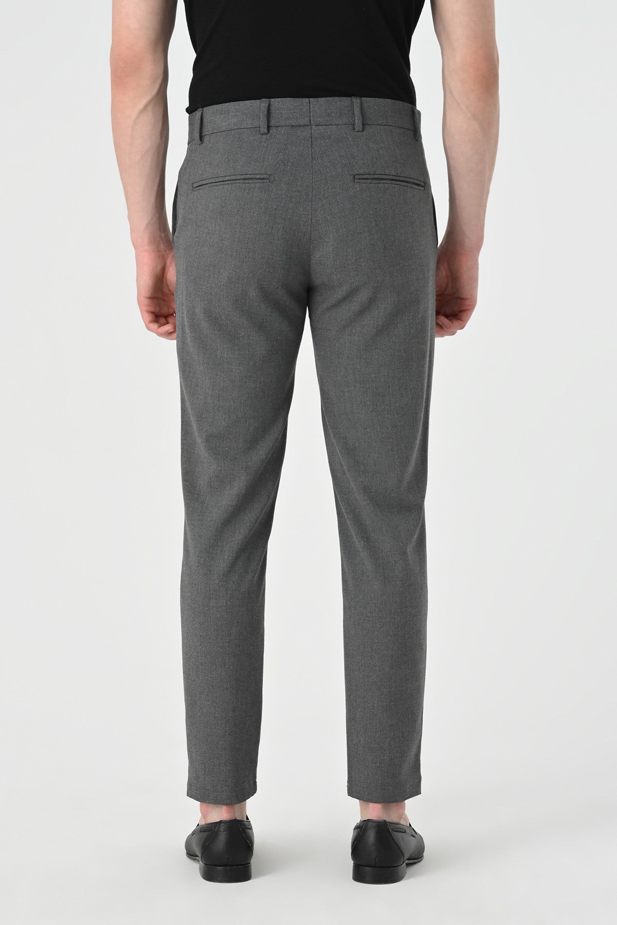 Men's Accessories: Slim-Fit Pants with Detailed Design