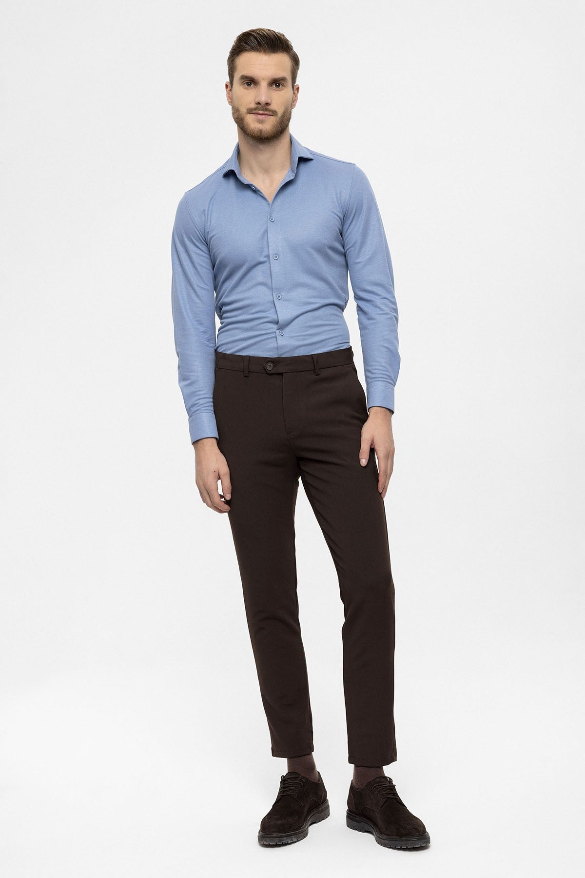 Men's Accessories: Slim-Fit Pants with Detailed Design