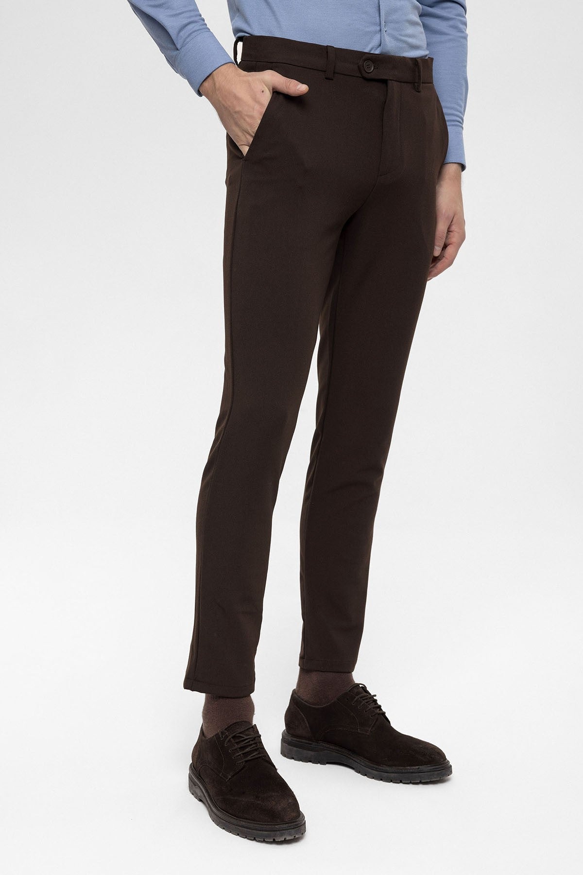 Men's Accessories: Slim-Fit Pants with Detailed Design
