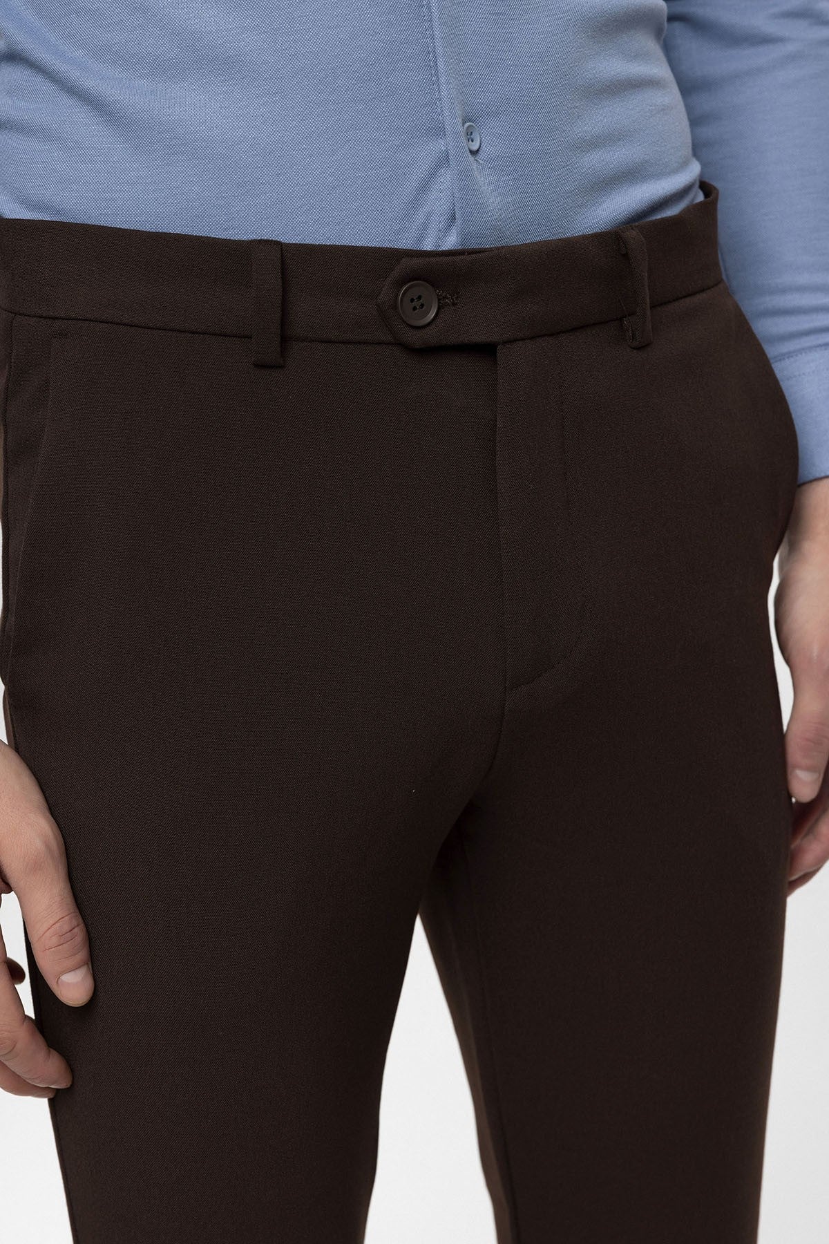 Men's Accessories: Slim-Fit Pants with Detailed Design