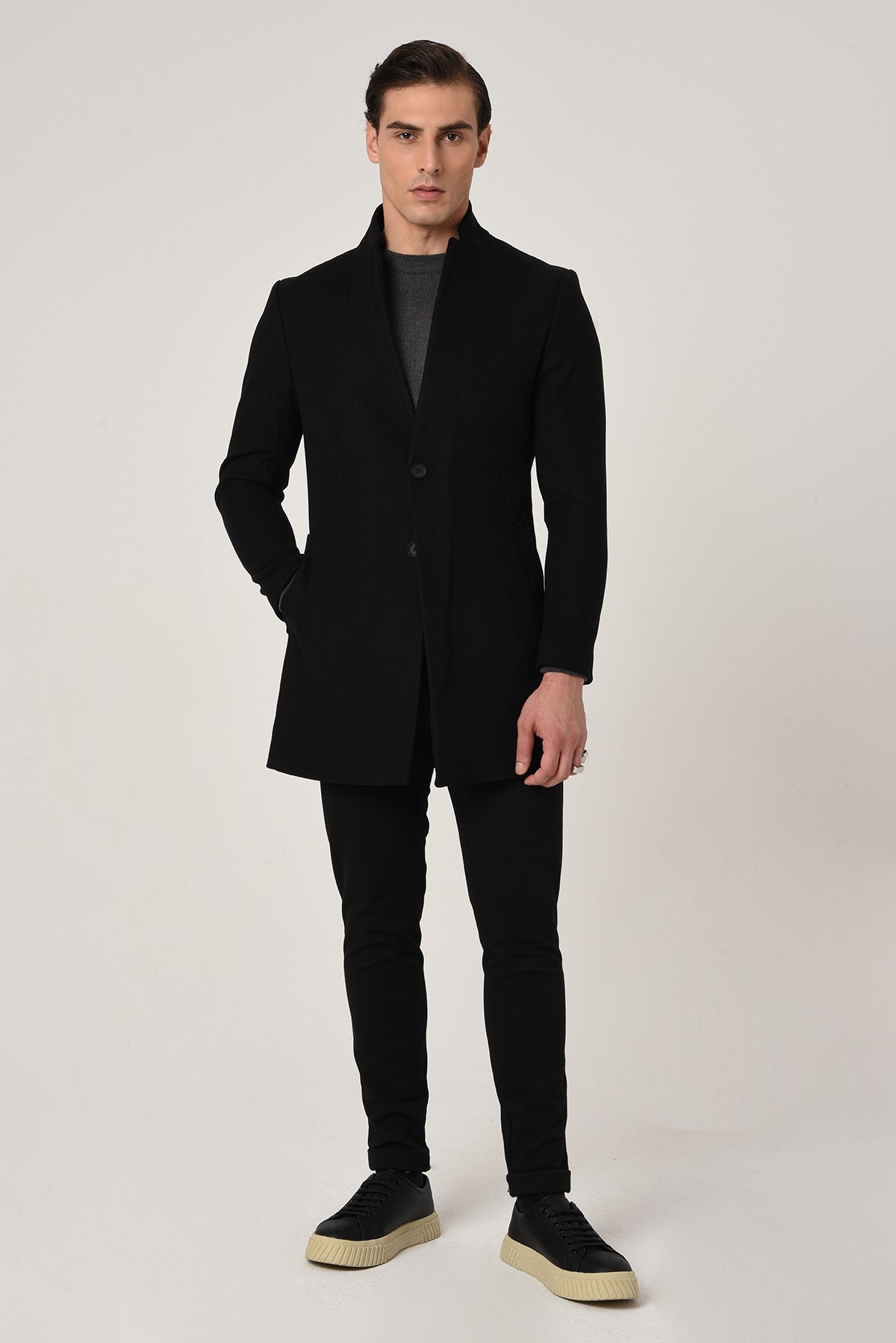 Antioch Men's Wool-Blend Cashmere Coat