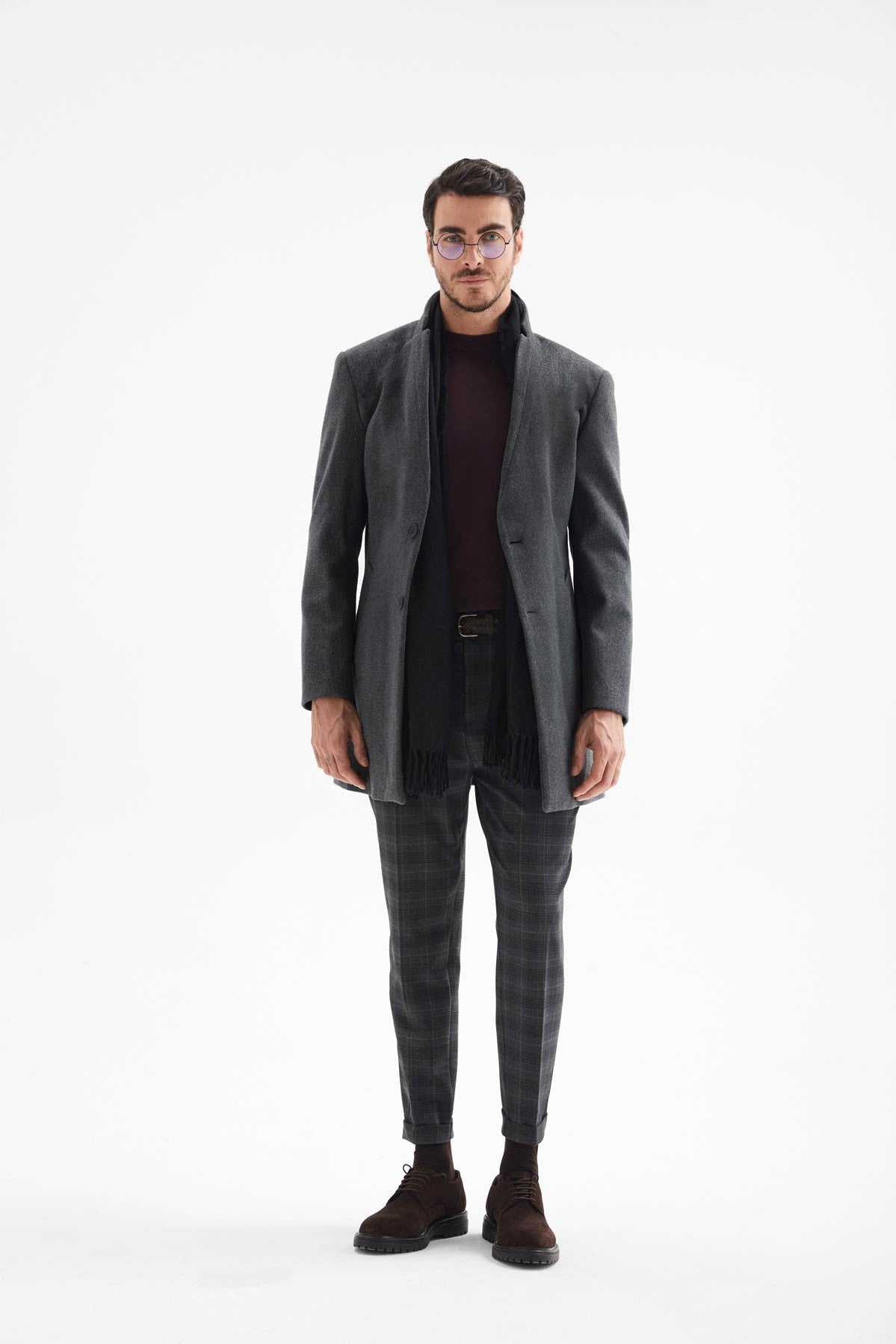 Antioch Men's Wool-Blend Cashmere Coat