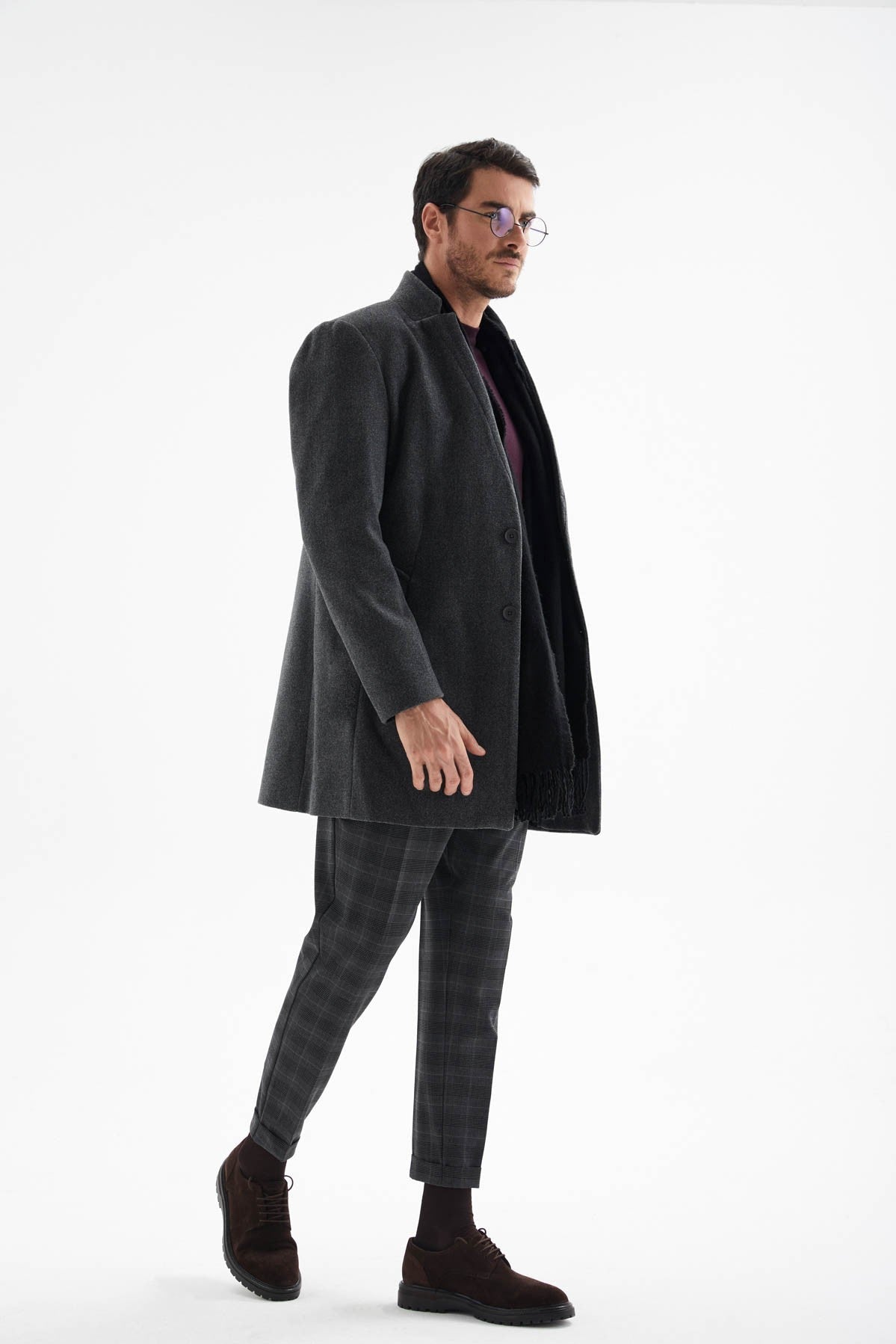 Antioch Men's Wool-Blend Cashmere Coat