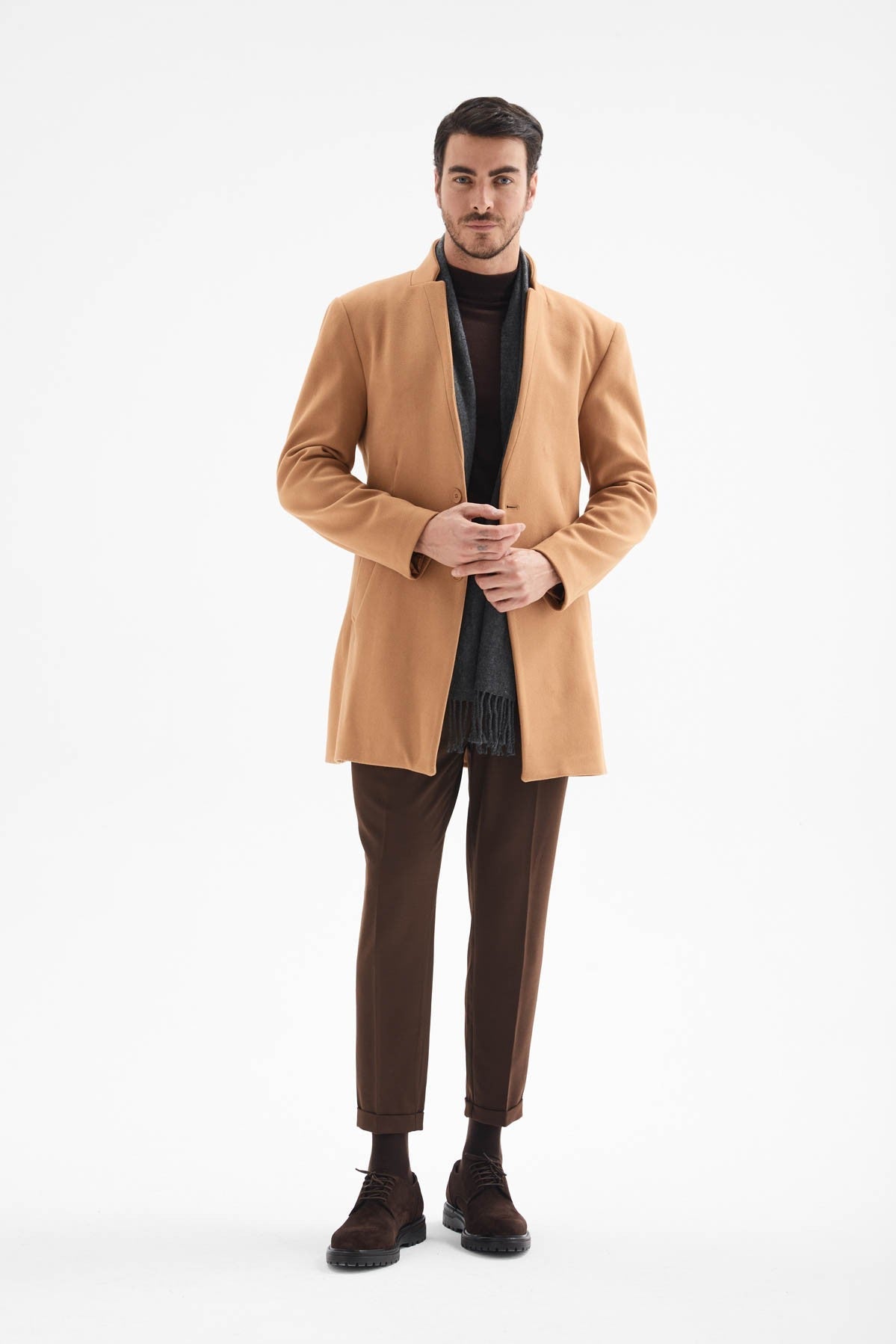Antioch Men's Wool-Blend Cashmere Coat