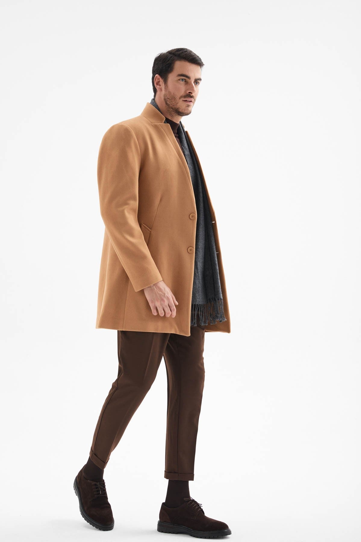 Antioch Men's Wool-Blend Cashmere Coat