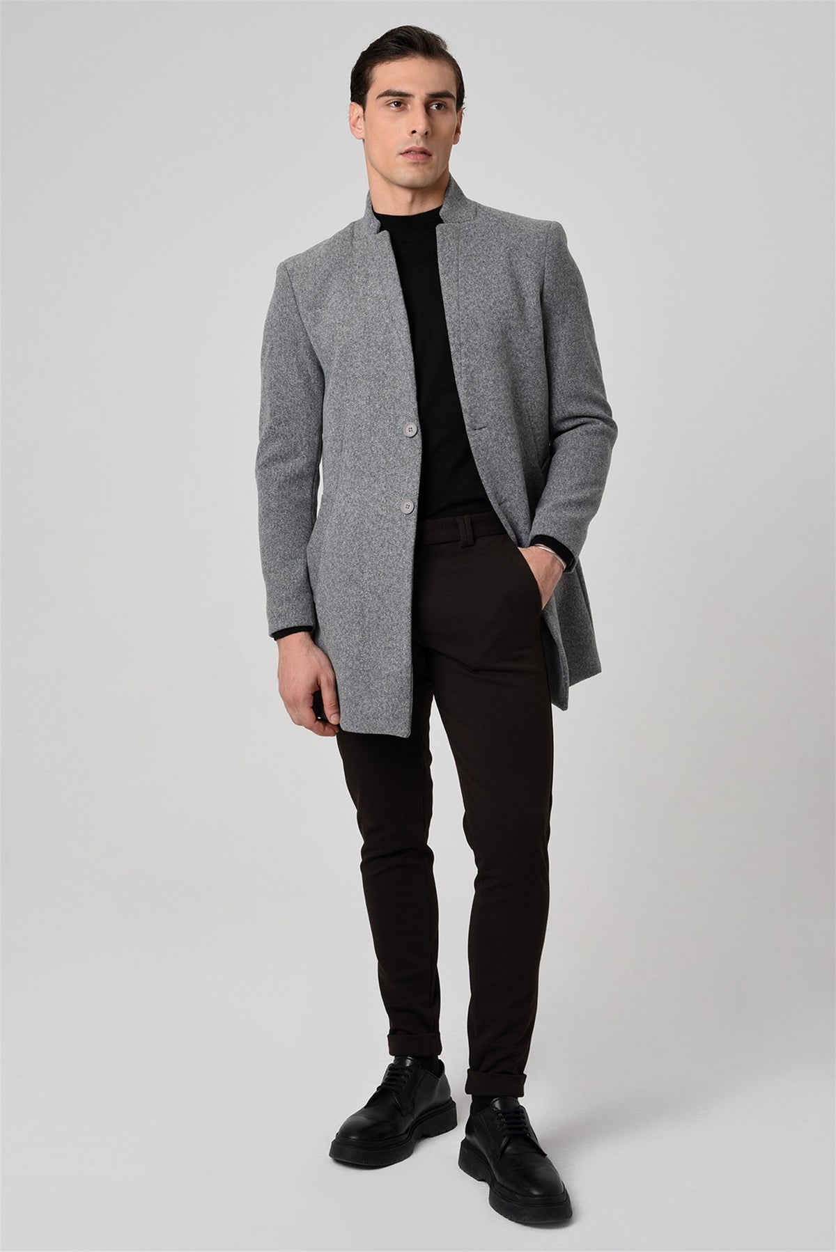 Antioch Men's Wool-Blend Cashmere Coat
