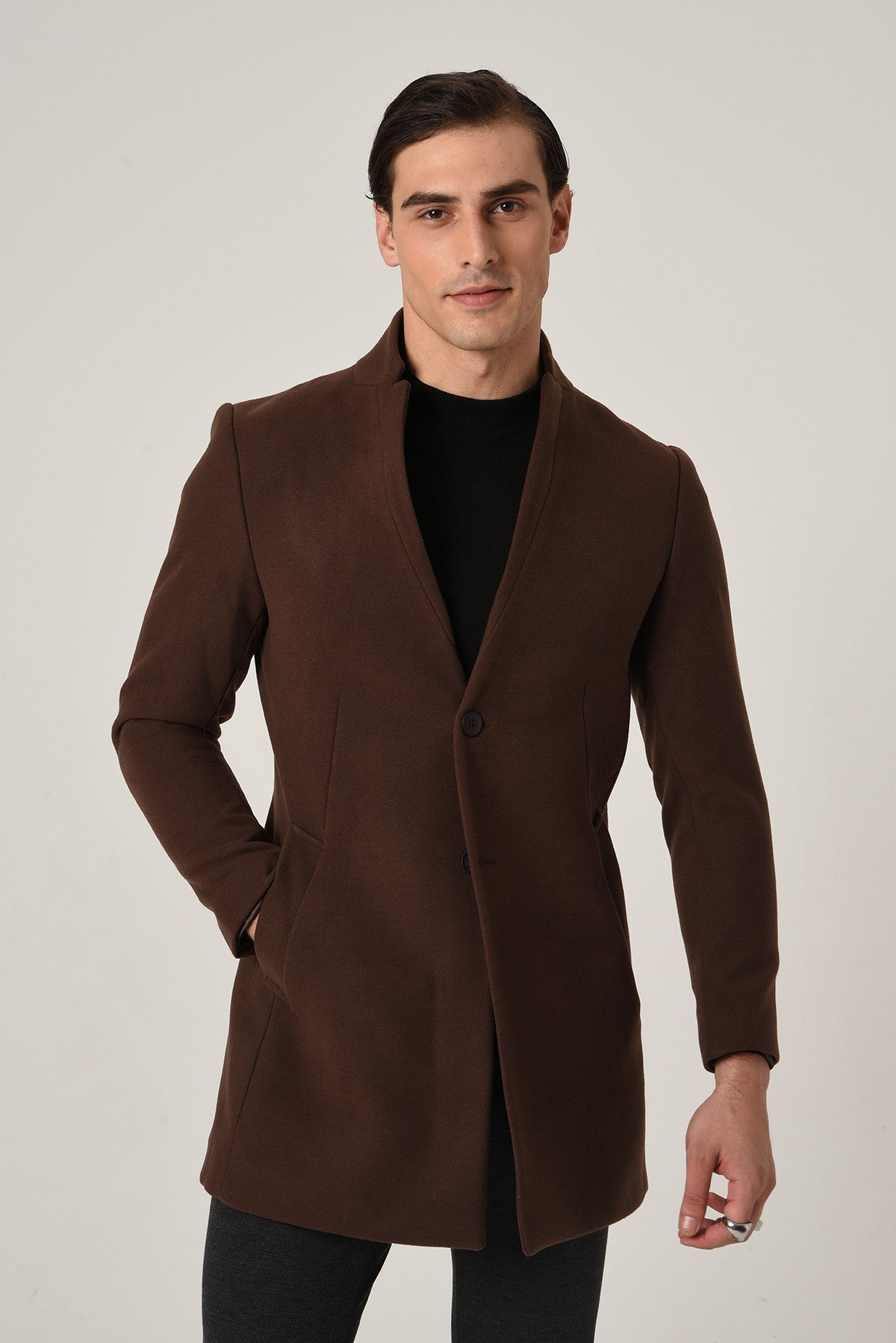 Antioch Men's Wool-Blend Cashmere Coat