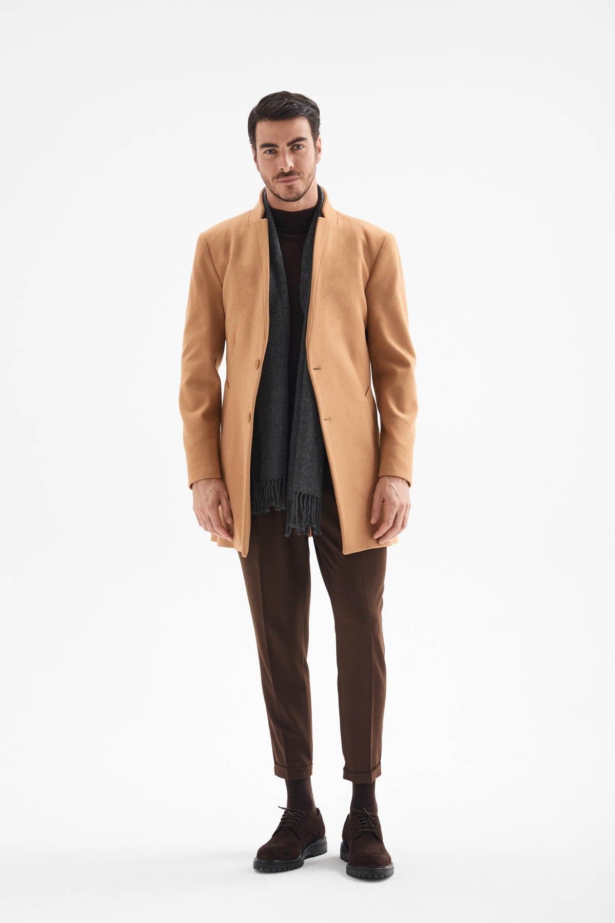 Antioch Men's Wool-Blend Cashmere Coat