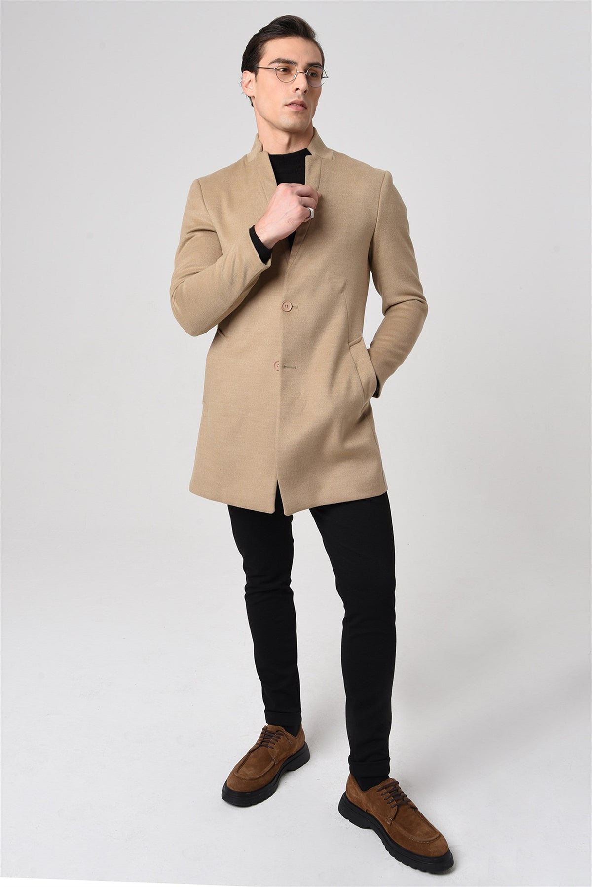Antioch Men's Wool-Blend Cashmere Coat
