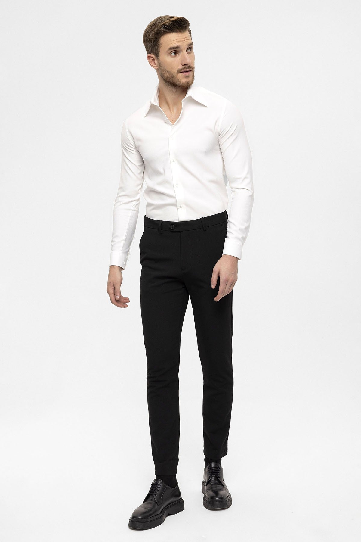 Antioch Men's Accessories: Slim-Fit Pants with Detailed Design