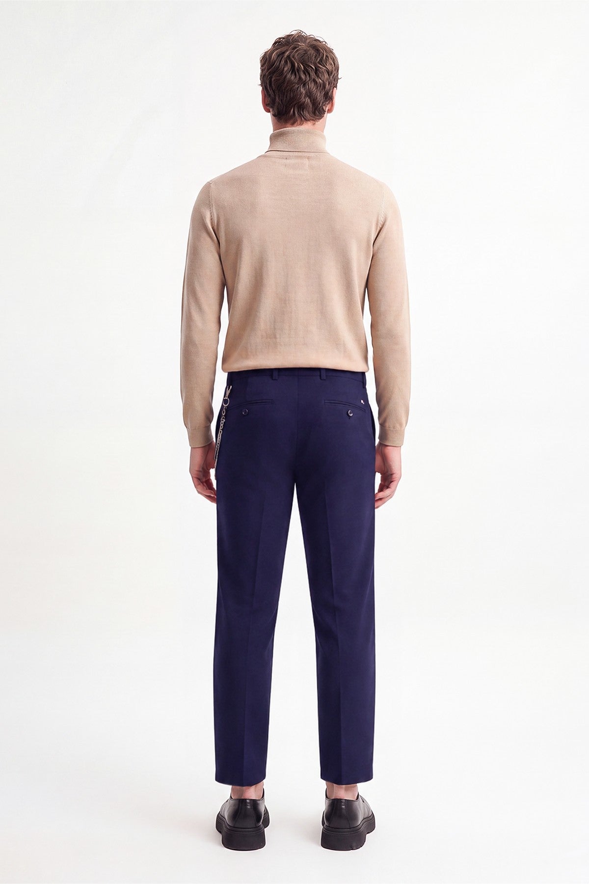 Men's Accessories: Slim-Fit Pants with Detailed Design