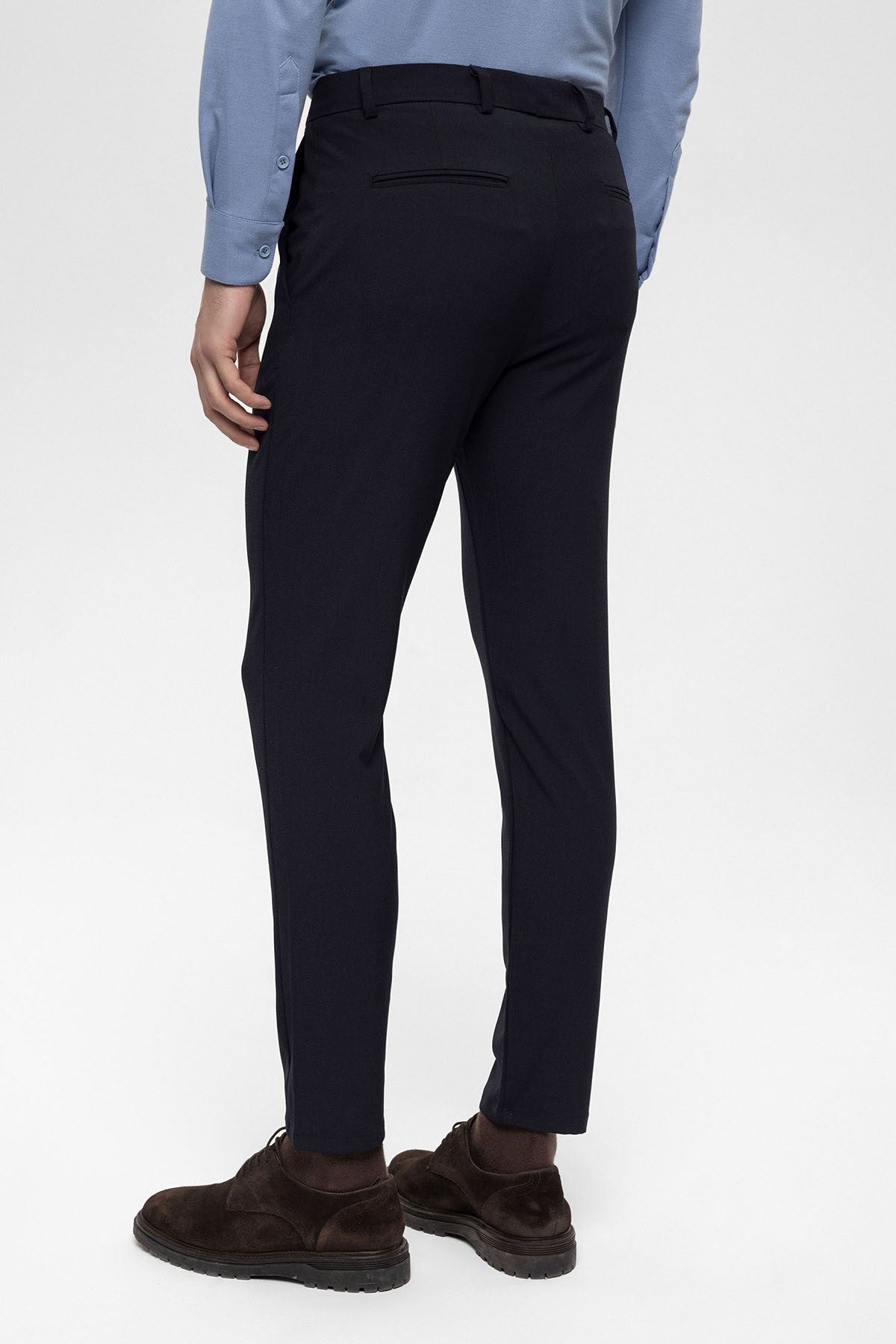 Men's Accessories: Slim-Fit Pants with Detailed Design