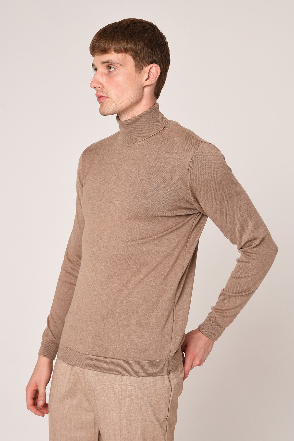 Antioch Half-Boat Neck Slim-Fit Knit Sweater