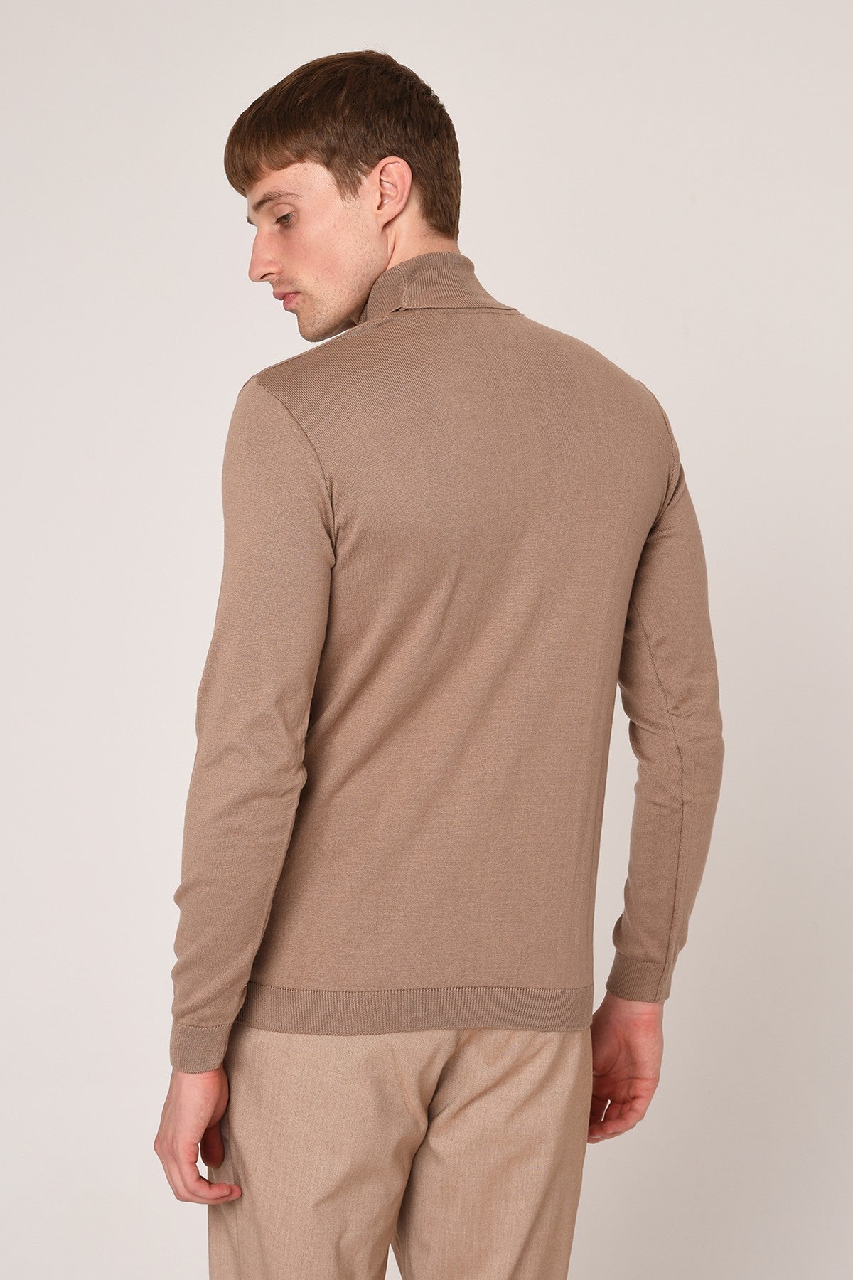 Antioch Half-Boat Neck Slim-Fit Knit Sweater