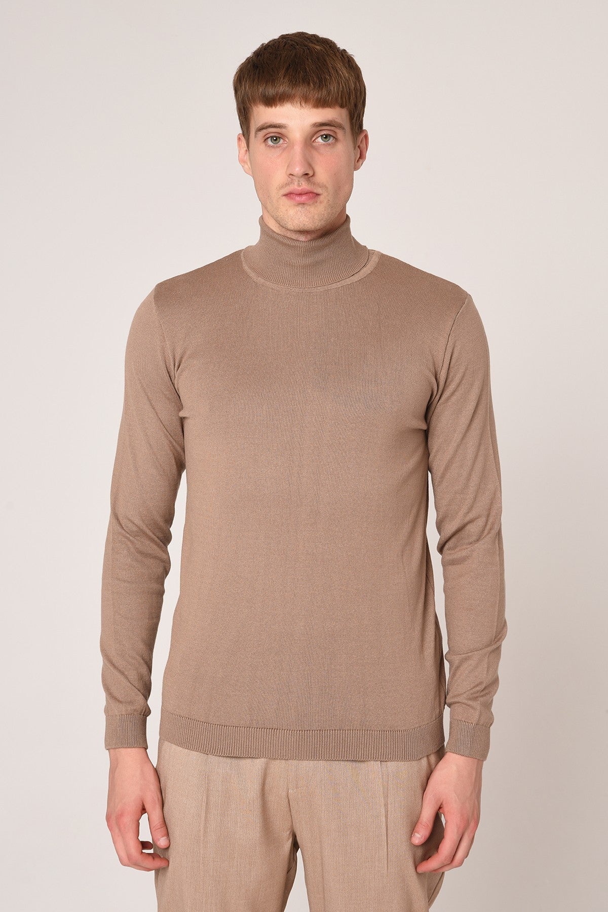 Antioch Half-Boat Neck Slim-Fit Knit Sweater