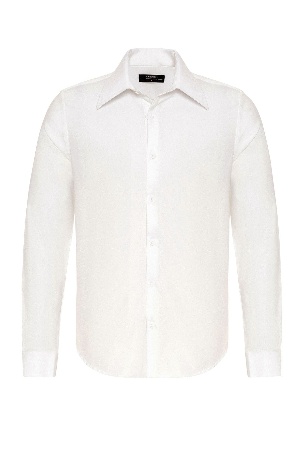 Antioch Slim-Fit Men's Long-Sleeve Shirt with a Wide Collar