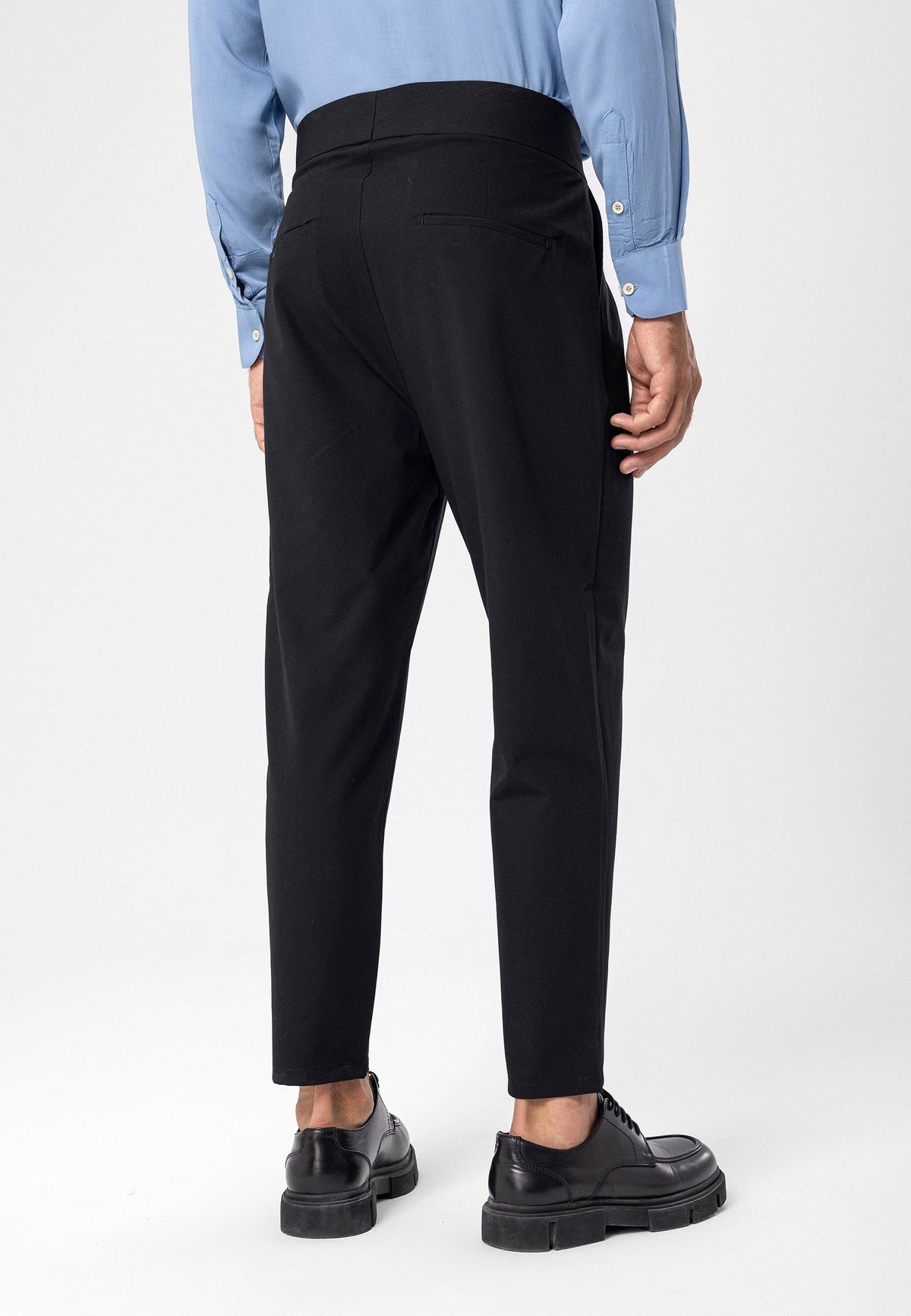 Antioch High-Waisted Belted Pleated Fabric Pants