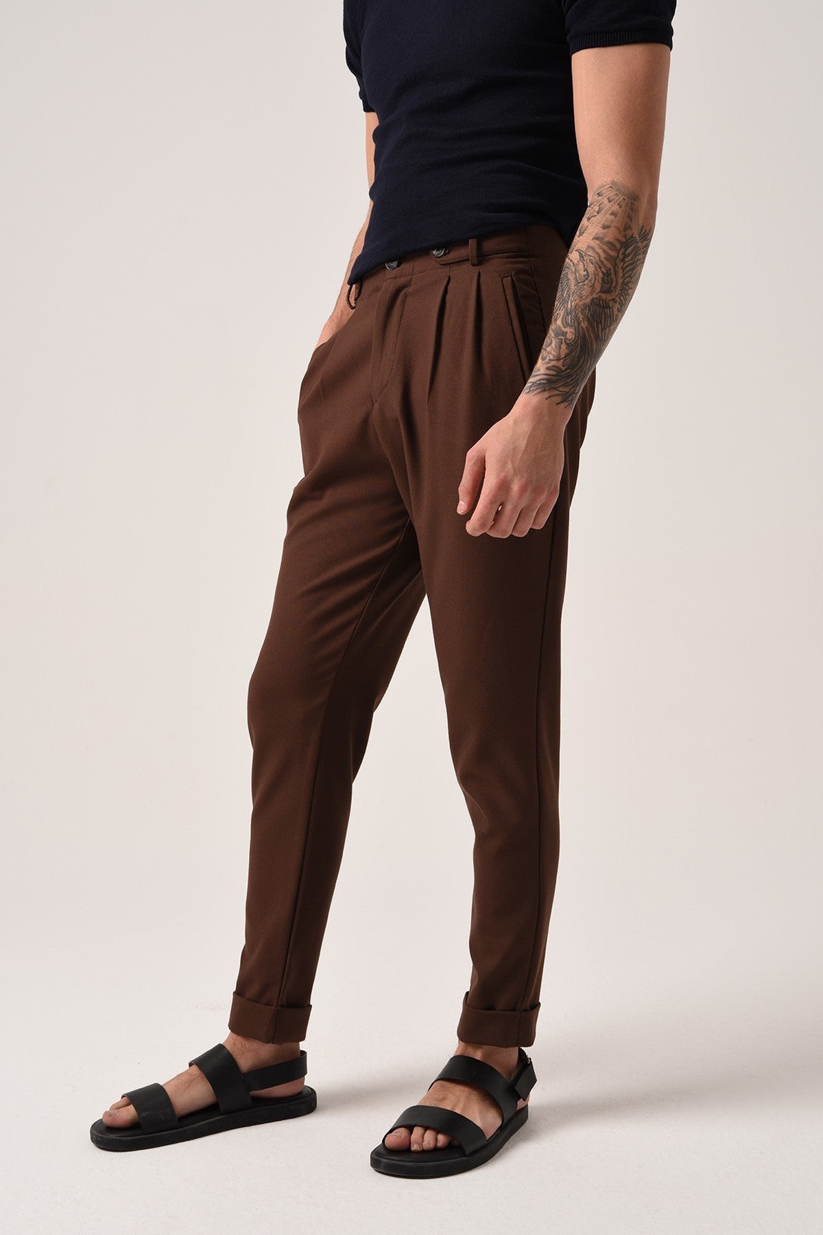 Antioch High-Waisted (Boyfriend) Pleated Pants