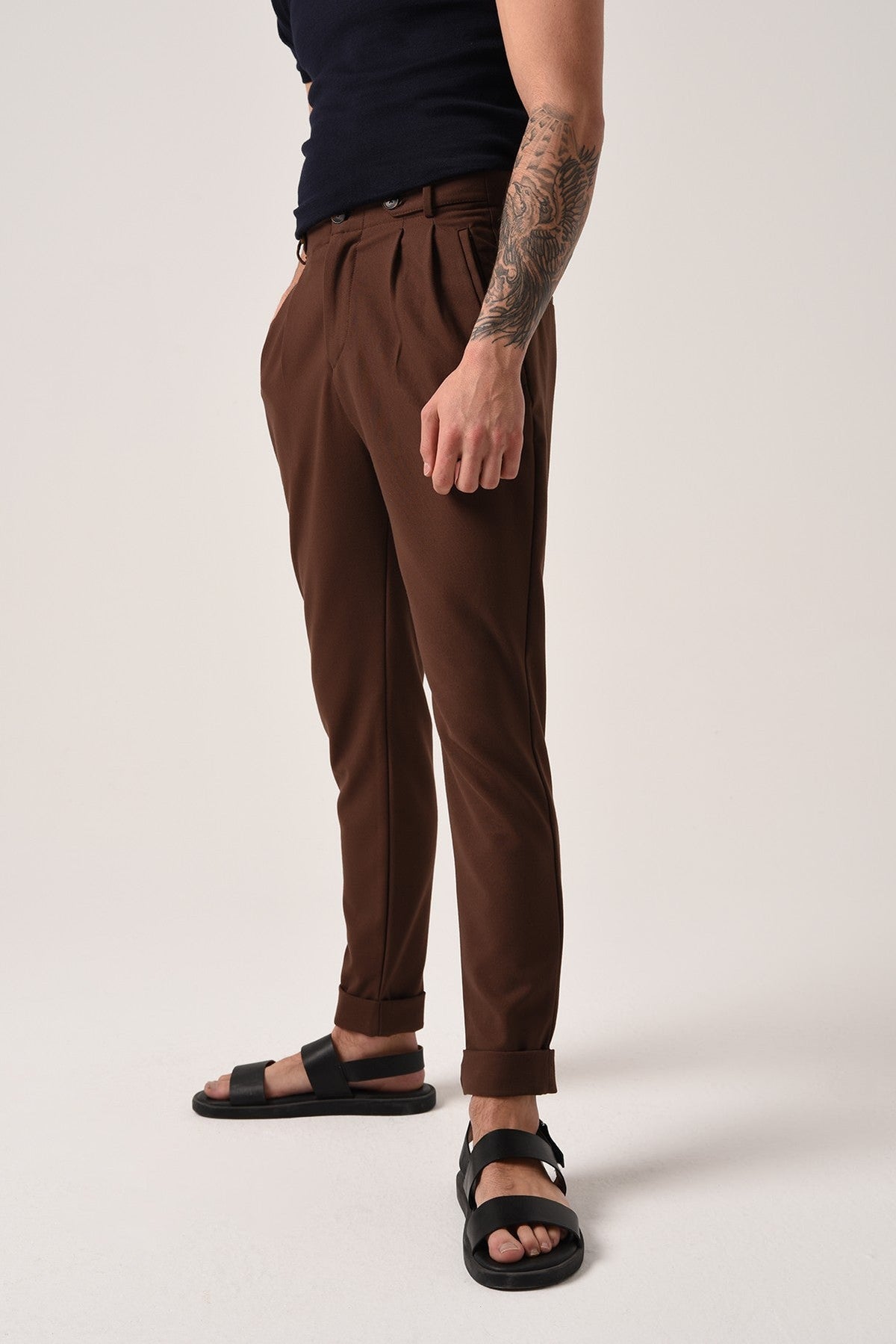 Antioch High-Waisted (Boyfriend) Pleated Pants