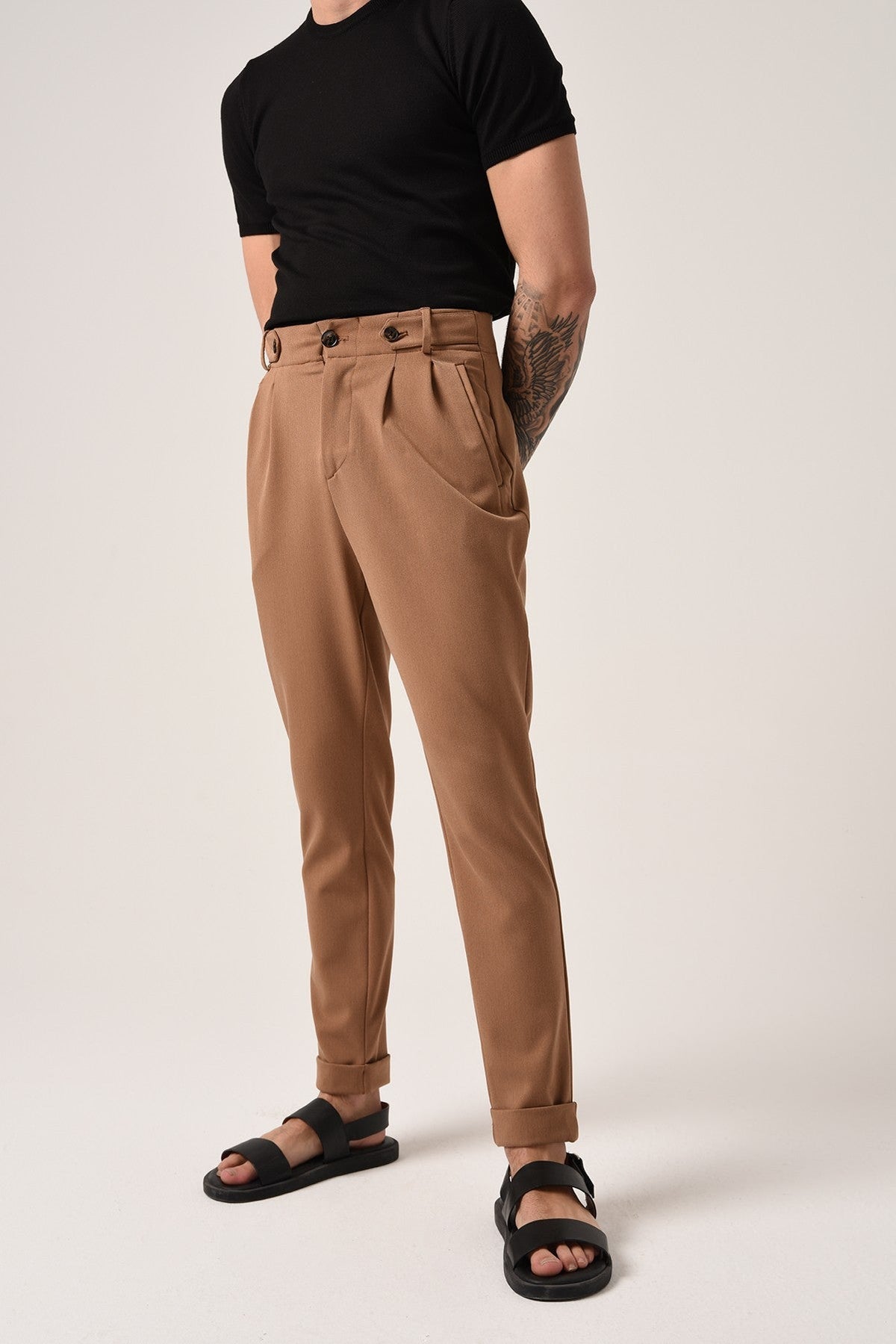 Antioch High-Waisted (Boyfriend) Pleated Pants