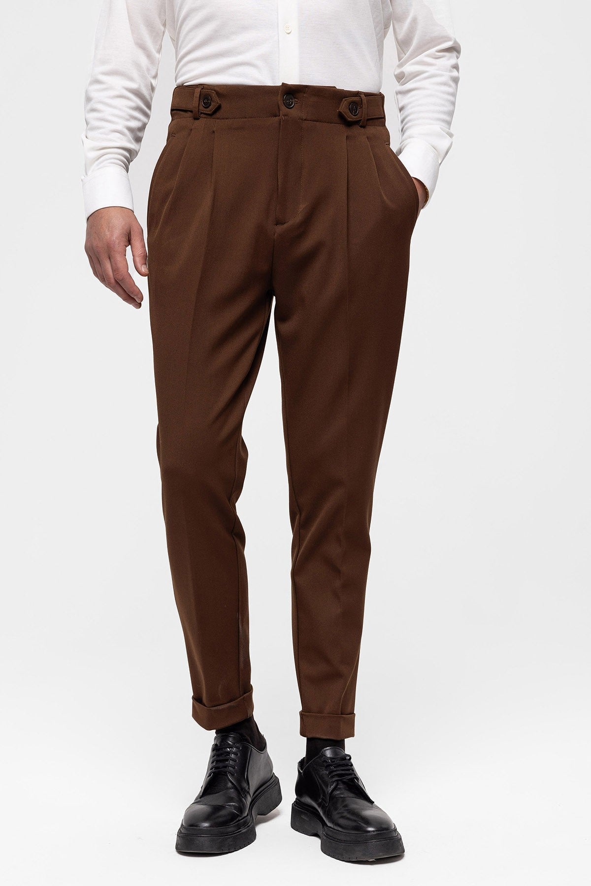 Antioch High-Waisted (Boyfriend) Pleated Pants