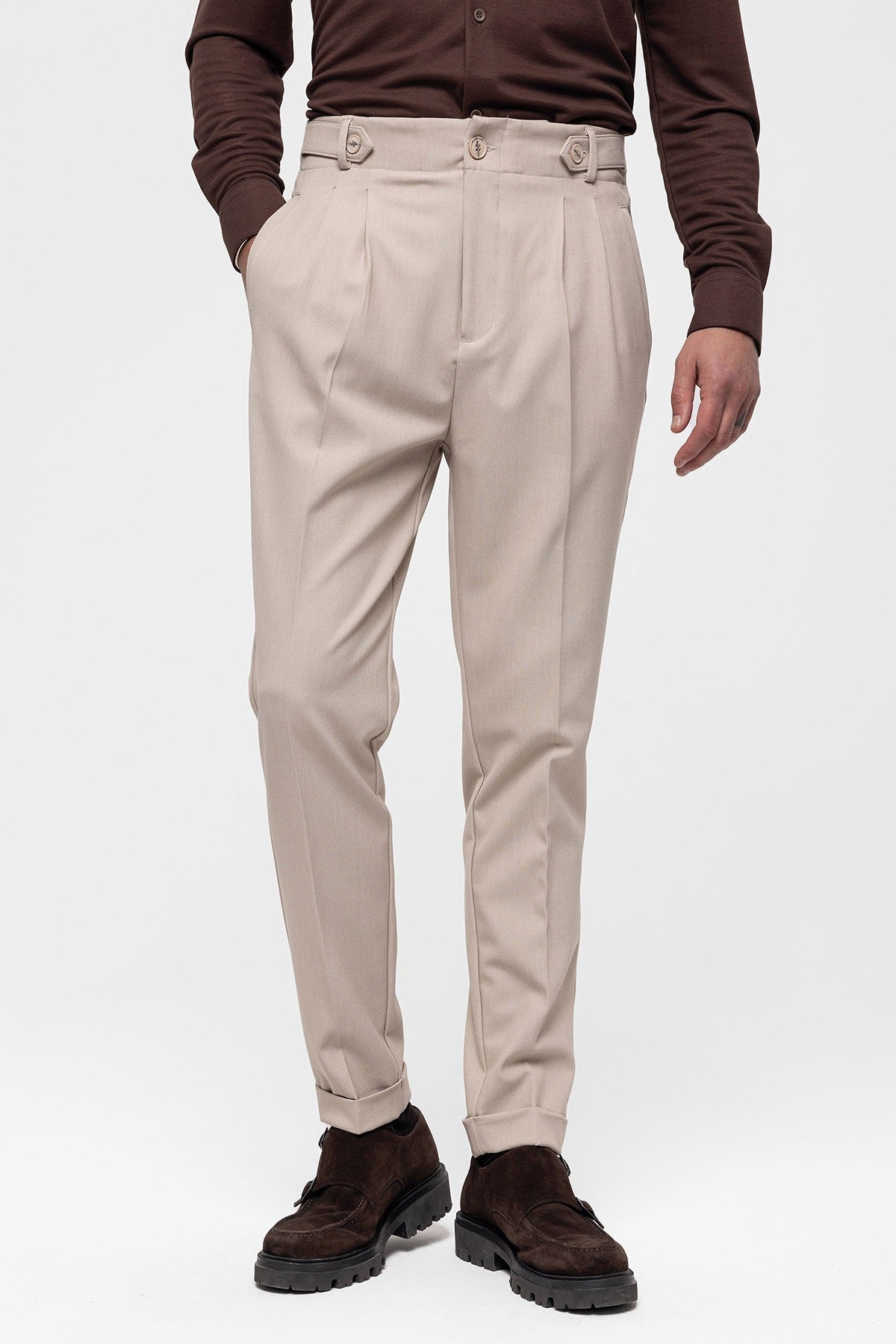 Antioch High-Waisted (Boyfriend) Pleated Pants