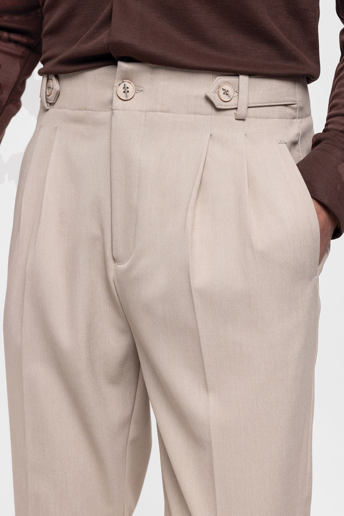 Antioch High-Waisted (Boyfriend) Pleated Pants