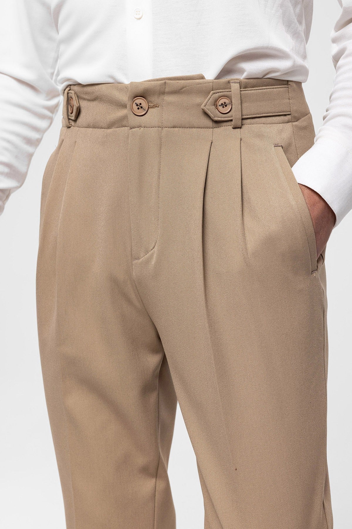 Antioch High-Waisted (Boyfriend) Pleated Pants