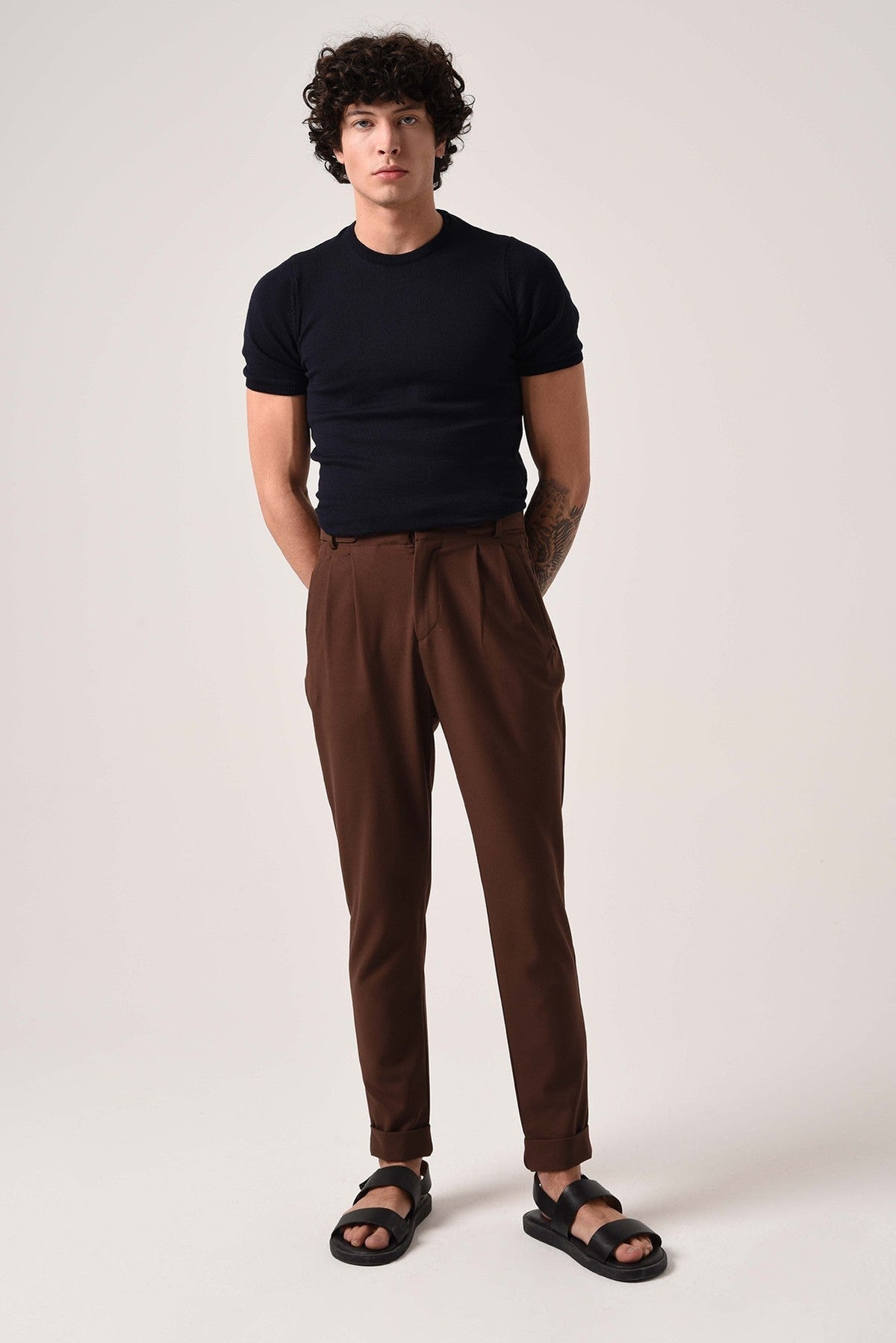 Antioch High-Waisted (Boyfriend) Pleated Pants