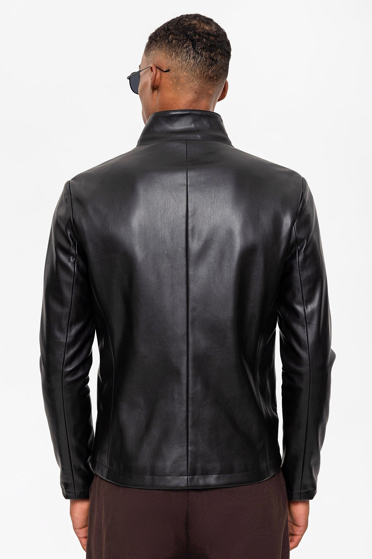 Antioch Stand-Up Collar Leather Jacket