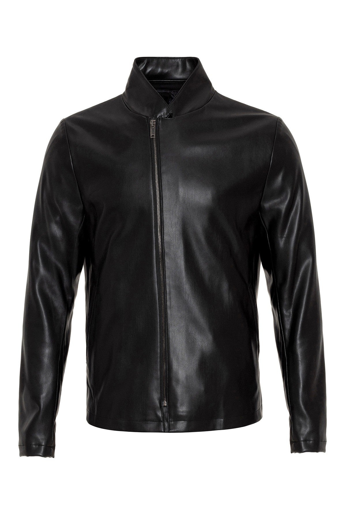 Antioch Stand-Up Collar Leather Jacket