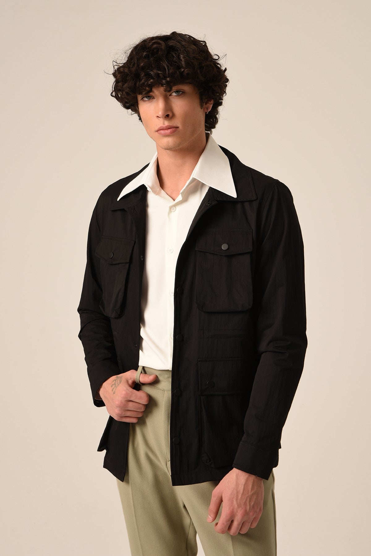 Antioch Men's Spring Jacket with Elastic Waistband